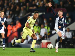 West Bromwich Albion V Arsenal - Carabao Cup 2021-22 Prints: Aubameyang Leads Arsenal Past West Brom in Carabao Cup