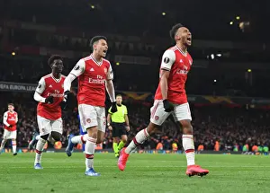 Aubameyang and Martinelli's Thrilling Europa League Goal Celebration for Arsenal