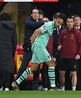 Aubameyang Scores, Emery Congratulates: Arsenal's Victory at Watford (2018-19)
