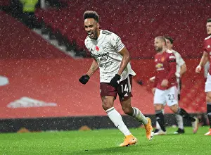 Aubameyang Scores Penalty at Empty Old Trafford: Manchester United vs. Arsenal, 2020-21 Premier League