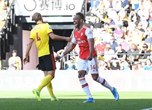 Watford V Arsenal 2019-20 Prints: Aubameyang Scores Second: Arsenal Tops Watford in Premier League Clash