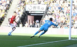 Watford V Arsenal 2019-20 Prints: Aubameyang Scores the Winner: Watford vs. Arsenal, Premier League 2019-20