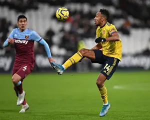 Aubameyang vs. Balbuena: Intense Battle in West Ham vs. Arsenal Premier League Clash