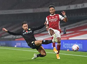 Aubameyang vs. Cash: Intense Battle between Arsenal's Star Striker and Aston Villa's Defender in the Premier League