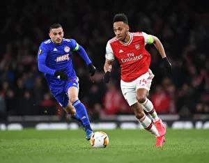 Aubameyang vs. Elabdellaoui: Arsenal's Star Forward Clashes with Olympiacos Defender in Europa League Showdown
