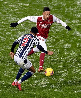 Images Dated 3rd January 2021: Aubameyang vs Furlong: Battle at The Hawthorns - Arsenal vs West Bromwich Albion