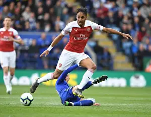 Leicester City V Arsenal 2018-19 Prints: Aubameyang vs Maddison: Leicester City vs Arsenal FC - Premier League Showdown