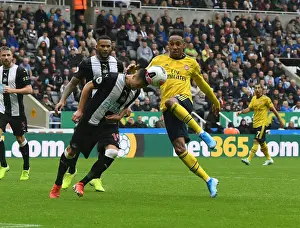 Aubameyang vs Manquillo: Intense Clash in Newcastle United vs Arsenal FC Premier League Match
