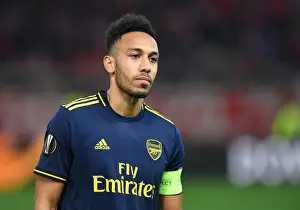 Olympiacos V Arsenal 2019-20 Prints: Aubameyang vs. Olympiacos: Arsenal Star Faces Off in Europa League Showdown