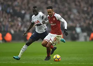Tottenham Hotspur V Arsenal 2017-18 Prints: Aubameyang vs Sanchez: Intense Battle in Tottenham Hotspur vs Arsenal Premier League Clash