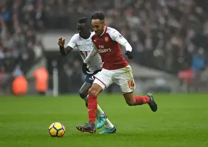 Tottenham Hotspur V Arsenal 2017-18 Prints: Aubameyang vs Sanchez: Intense Rivalry in Arsenal vs Tottenham Premier League Showdown