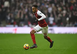 Tottenham Hotspur V Arsenal 2017-18 Prints: Aubameyang vs. Tottenham: Clash of the Premier League Rivals