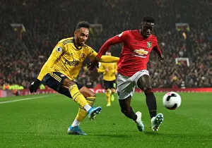 Aubameyang vs. Tuanzebe: Intense Clash at Old Trafford - Manchester United vs. Arsenal (Premier League 2019-20)