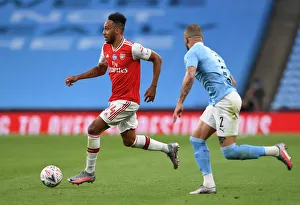 Arsenal V Manchester City - FA Cup Semi-Final 2019-20 Prints: Aubameyang vs. Walker: FA Cup Semi-Final Showdown - Arsenal vs. Manchester City