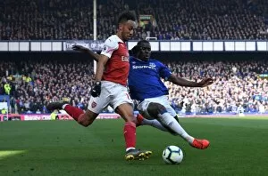 Everton v Arsenal 2018-19 Gallery: Aubameyang Zouma 1 190407PAFC
