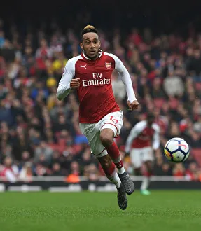 Arsenal V Southampton 2017-18 Prints: Aubameyang's Brilliant Performance: Arsenal vs. Southampton in Premier League