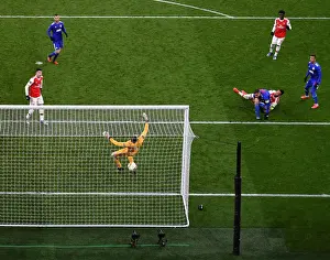 Arsenal V Olympiacos 2019-20 Prints: Aubameyang's Decisive Goal: Arsenal Secures Europa League Victory