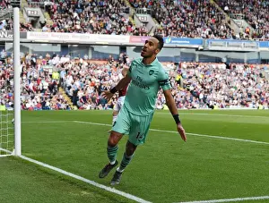 Burnley V Arsenal 2018-19 Prints: Aubameyang's Game-Winning Goal: Arsenal Secures Premier League Victory at Burnley (2018-19)