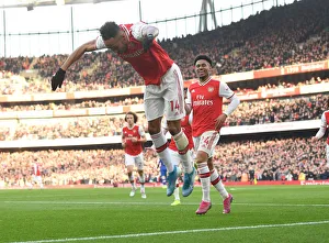Arsenal V Chelsea 2019-20 Prints: Aubameyang's Goal: Arsenal vs. Chelsea, Premier League 2019-20
