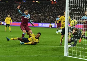 West Ham United V Arsenal 2019-20 Prints: Aubameyang's Hat-Trick: Arsenal's Premier League Victory Over West Ham United (December 2019)