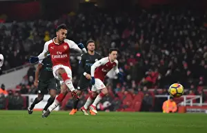 Arsenal V Manchester City 2017-18 Prints: Aubameyang's Missed Penalty: Arsenal vs Manchester City, Premier League 2017-18