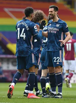 Aubameyang's Empty Netter: Arsenal's Star Strikes in Burnley's Quiet Turf Moor (2020-21)