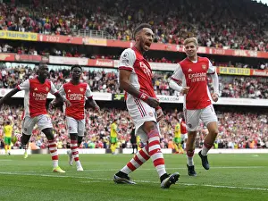 Aubameyang's Strike: Arsenal's Victory Over Norwich City in Premier League 2021-22