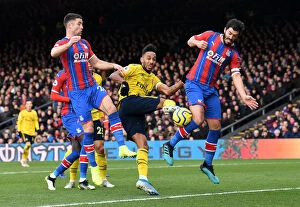 Images Dated 11th January 2020: Aubameyang's Tight Squeeze: Crystal Palace vs Arsenal, Premier League 2019-20