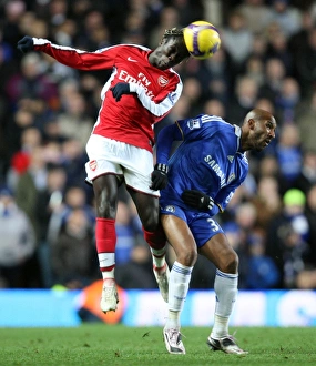 Chelsea V Arsenal 2008-09 Prints: Bacaru Sagna (Arsenal) Nicolas Anelka (Chelsea)