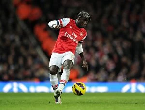 Images Dated 8th December 2012: Bacary Sagna in Action: Arsenal vs. West Bromwich Albion, Premier League 2012-13