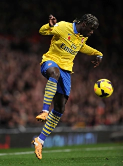 Manchester United V Arsenal 2013-14 Prints: Bacary Sagna in Action: Arsenal vs. Manchester United, Premier League 2013-14