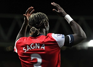 Bacary Sagna in Action: Arsenal vs. West Ham United, Premier League 2013-14