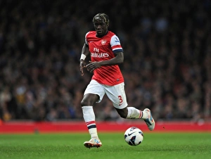 Everton Prints: Bacary Sagna in Action: Arsenal vs Everton, Premier League 2012-13