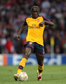 Bacary Sagna in Action: Arsenal vs Manchester United, UEFA Champions League Semi-Final, 1st Leg (Old Trafford, 29/4/09)