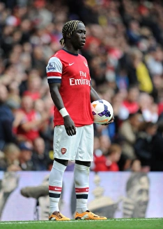Arsenal V Norwich City 2013-14 Prints: Bacary Sagna in Action: Arsenal vs Norwich City, Premier League 2013-14