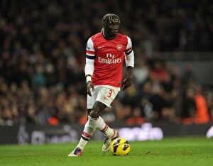 Images Dated 8th December 2012: Bacary Sagna in Action: Arsenal vs West Bromwich Albion, Premier League 2012-13