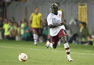 Sparta Prague V Arsenal 2007-8 Prints: Bacary Sagna in Action: Arsenal's Dominance over Sparta Prague in 2007 Champions League Qualifier