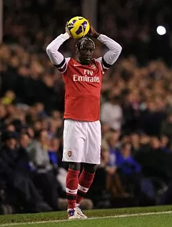 Images Dated 28th November 2012: Bacary Sagna in Action: Everton vs Arsenal, Premier League 2012-13