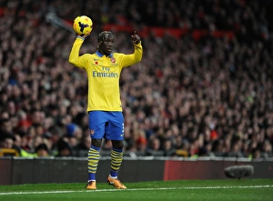Manchester United V Arsenal 2013-14 Prints: Bacary Sagna in Action: Manchester United vs Arsenal, Premier League 2013-14