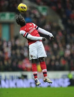 Images Dated 22nd December 2012: Bacary Sagna in Action: Wigan Athletic vs. Arsenal, Premier League 2012-13