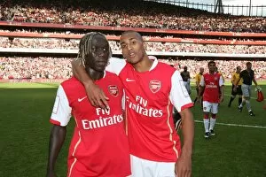 Bacary Sagna and Armand Traore (Arsenal)
