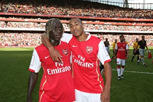 Arsenal v Inter Milan 2007-08 Gallery: Bacary Sagna and Armand Traore (Arsenal)