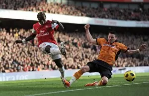 Images Dated 12th February 2011: Bacary Sagna (Arsenal) Adam Hammill (Wolves). Arsenal 2: 0 Wolverhampton Wanderers