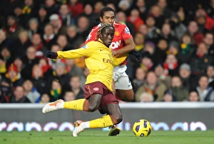 Images Dated 13th December 2010: Bacary Sagna (Arsenal) Anderson (Man United). Manchester United 1: 0 Arsenal
