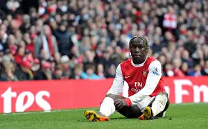 Arsenal V Newcastle United 2010-11 Prints: Bacary Sagna (Arsenal). Arsenal 0: 1 Newcastle United. Barclays Premier League