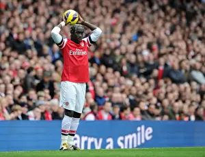 Bacary Sagna (Arsenal). Arsenal 5: 2 Tottenham Hotspur. Barclays Premier League. Emirates Stadium