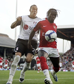 Framed Print : Bacary Sagna (Arsenal) Bobby Zamora (Fulham) Framed Print : Bacary Sagna (Arsenal) Bobby Zamora (Fulham)