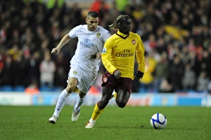 Leeds United v Arsenal FA Cup 2010-11 Collection: Bacary Sagna (Arsenal) Bradley Johnson (Leeds). Leeds United 1: 3 Arsenal
