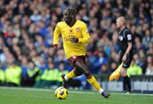 Everton V Arsenal 2010-11 Prints: Bacary Sagna (Arsenal). Everton 1: 2 Arsenal, Barclays Premier League, Goodison Park