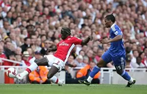 Images Dated 10th May 2009: Bacary Sagna (Arsenal) Florent Malouda (Chelsea)
